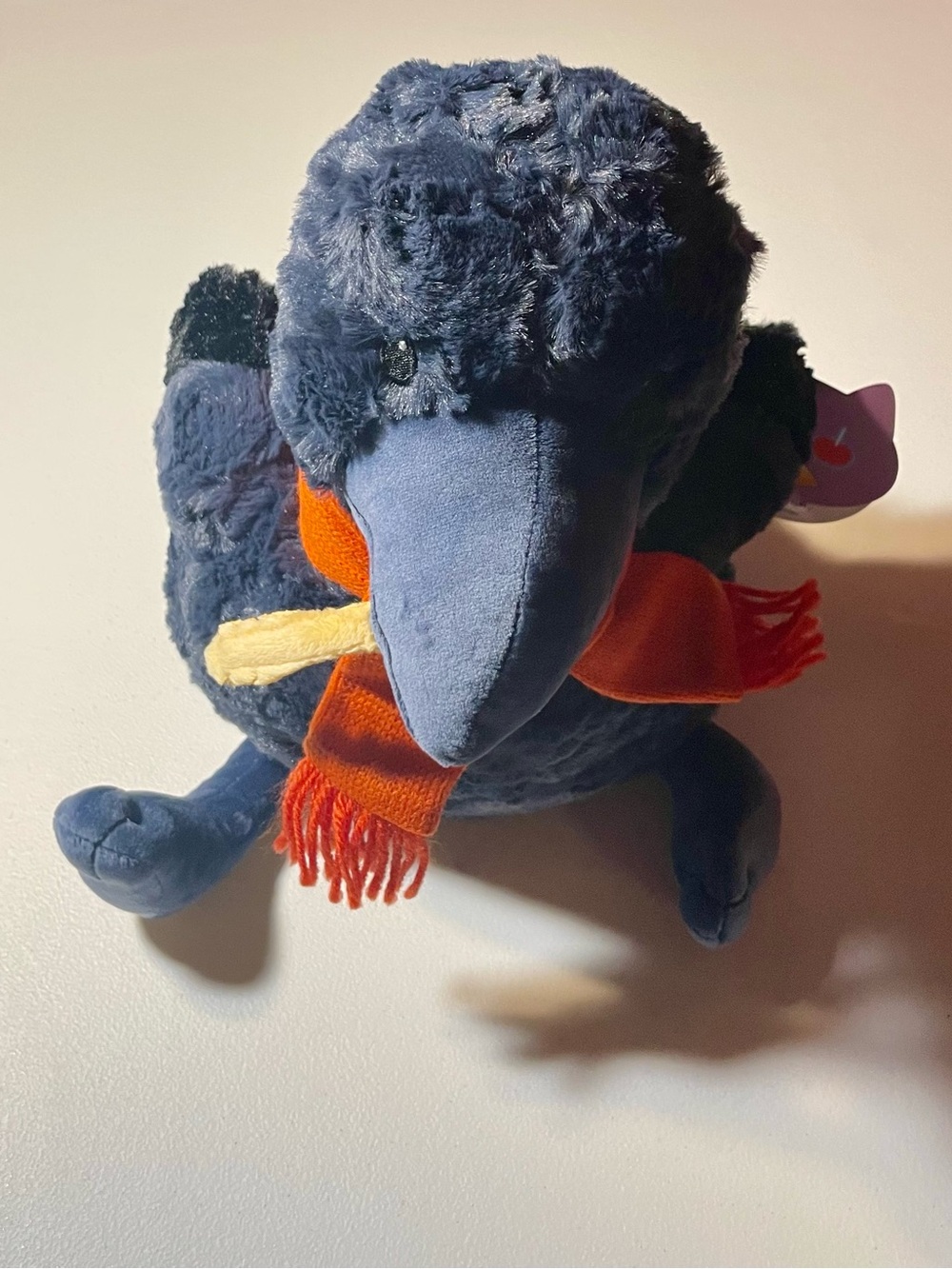 NWT Gigglescape 11.5" Crow Bird Plush Stuffed Animal Scarf Fall Halloween Target